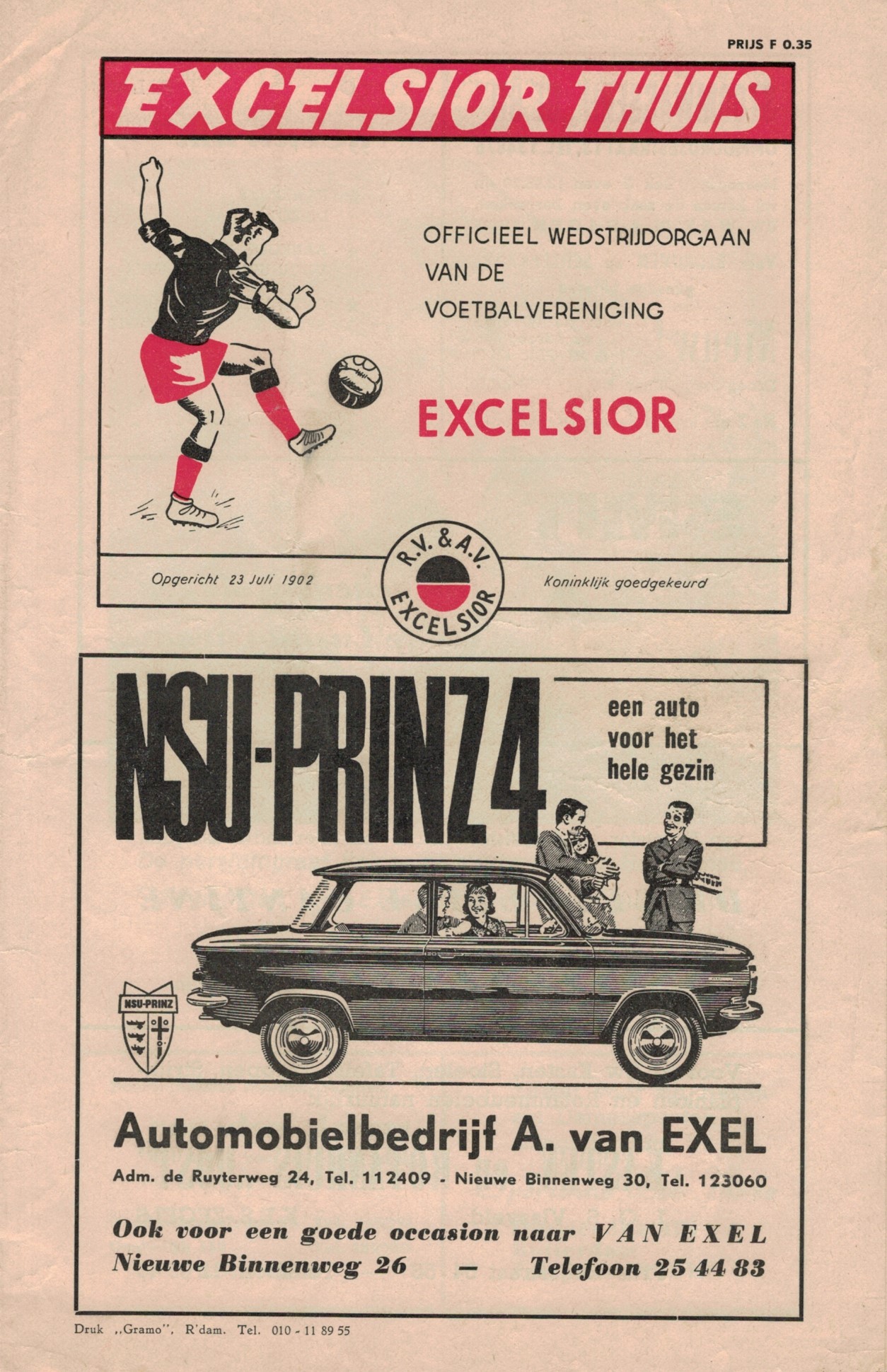 AZ Programma 23-aug-1970 Excelsior uit
